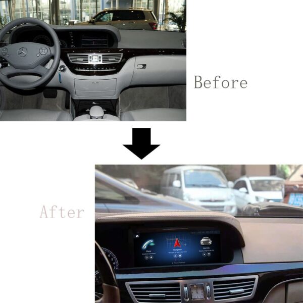 DRIKSWVE Android 13 Wireless Carplay & Android Auto Screen with Snapdragon 665 8 Core Multimídia Automotiva Car Stereo for Mercedes Benz S Class W221 NTG3.0/ NTG3.5 2005-2013 - Image 7