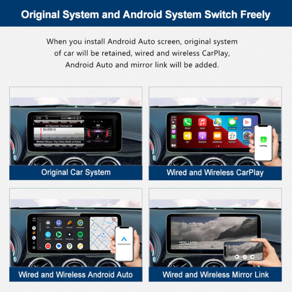 DRIKSWVE Android 13 W246 Android Auto Carplay Screen with Qualcomm Snapdragon 665 8 Core for Mercedes Benz B Class W246 NTG4.5/ NTG5.0 2011-2018 - Image 2