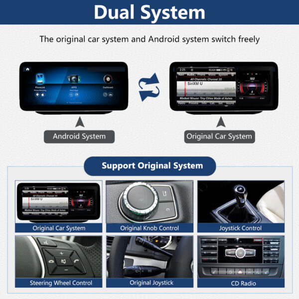 DRIKSWVE Android 13 W246 Android Auto Carplay Screen with Qualcomm Snapdragon 665 8 Core for Mercedes Benz B Class W246 NTG4.5/ NTG5.0 2011-2018 - Image 3