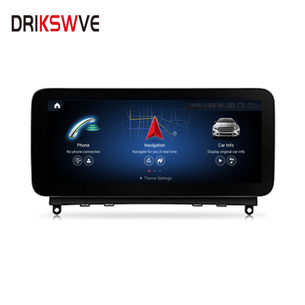 DRIKSWVE W204 Android Auto Screen with Snapdragon 665 1920*720HD Anti-glare Monitor for Mercedes Benz C Class/ CLK W204 NTG4.0 System