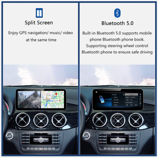 DRIKSWVE Android 13 W246 Android Auto Carplay Screen with Qualcomm Snapdragon 665 8 Core for Mercedes Benz B Class W246 NTG4.5/ NTG5.0 2011-2018 - Image 4