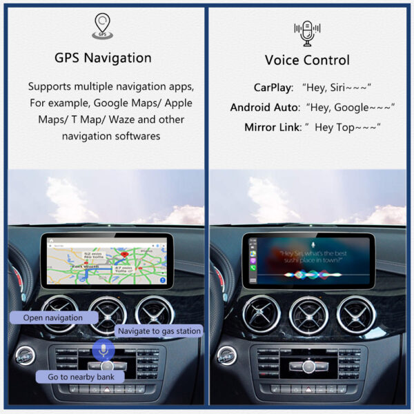 DRIKSWVE Android 13 W246 Android Auto Carplay Screen with Qualcomm Snapdragon 665 8 Core for Mercedes Benz B Class W246 NTG4.5/ NTG5.0 2011-2018 - Image 5