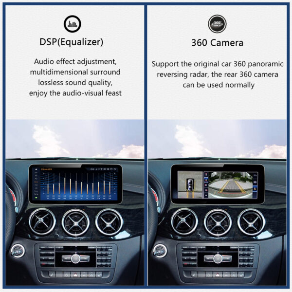DRIKSWVE Android 13 W246 Android Auto Carplay Screen with Qualcomm Snapdragon 665 8 Core for Mercedes Benz B Class W246 NTG4.5/ NTG5.0 2011-2018 - Image 6