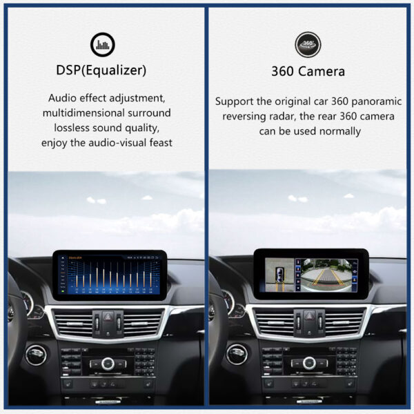 DRIKSWVE Android 13 Wireless Carplay & Android Auto Screen with Snapdragon 665 8 Core Multimídia Automotiva Car Stereo for Mercedes Benz E Class W207/ W212/ C207 NTG4.0/ NTG4.5/ NTG5.0 2009-2016 - Image 9