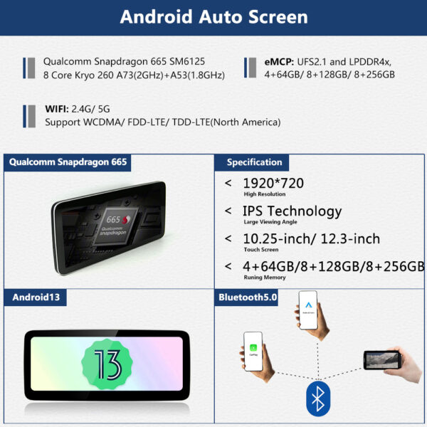 DRIKSWVE Android 13 W246 Android Auto Carplay Screen with Qualcomm Snapdragon 665 8 Core for Mercedes Benz B Class W246 NTG4.5/ NTG5.0 2011-2018 - Image 9