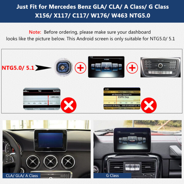 DRIKSWVE Android 13 W176 Android Auto Carplay Screen with Qualcomm Snapdragon 665 8 Core for Mercedes Benz GLA/ CLA/ A Class X156/ W176/ C117 NTG4.5/ NTG5.0 2012-2018 - Image 5