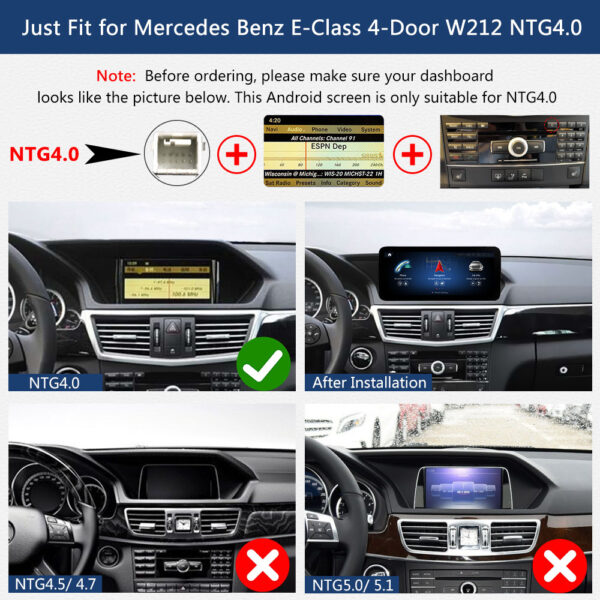 DRIKSWVE Android 13 Wireless Carplay & Android Auto Screen with Snapdragon 665 8 Core Multimídia Automotiva Car Stereo for Mercedes Benz E Class W207/ W212/ C207 NTG4.0/ NTG4.5/ NTG5.0 2009-2016 - Image 4