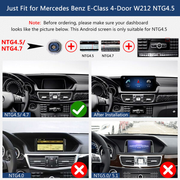 DRIKSWVE Android 13 Wireless Carplay & Android Auto Screen with Snapdragon 665 8 Core Multimídia Automotiva Car Stereo for Mercedes Benz E Class W207/ W212/ C207 NTG4.0/ NTG4.5/ NTG5.0 2009-2016 - Image 5