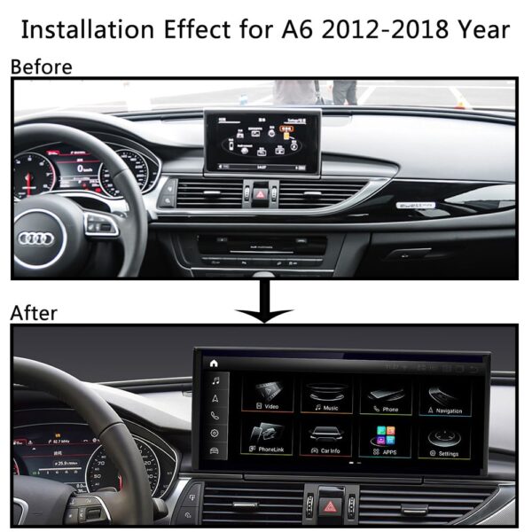 DRIKSWVE  Android 13 Wireless Carplay & Android Auto Screen with Snapdragon 665 8 Core Multimídia Automotiva Car Stereo for Audi A6L MIB B9 2012-2018 Year - Image 11