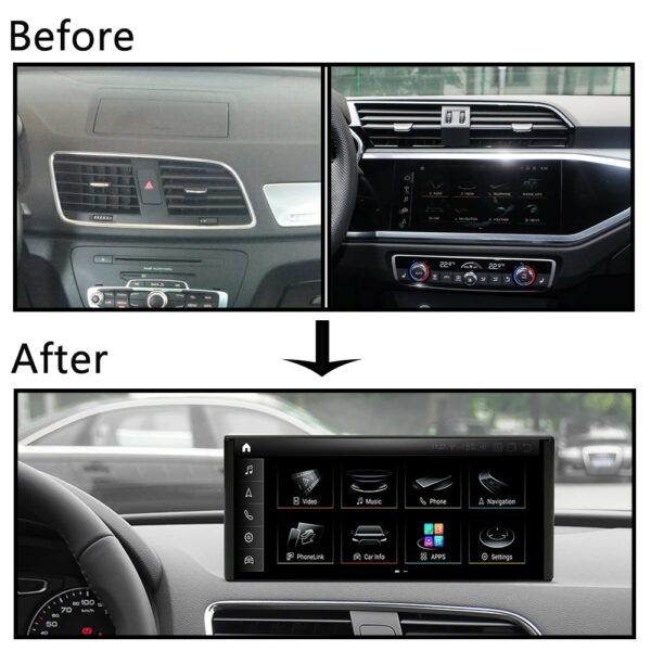 DRIKSWVE Android 13 Wireless Carplay & Android Auto Screen with Snapdragon 665 8 Core Multimídia Automotiva Car Stereo for Audi Q3 2013-2018 Year - Image 8