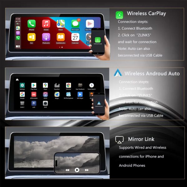 DRIKSWVE Android 13 BMW E84 Android Auto Carplay Screen with Qualcomm Snapdragon 665 8 Core for X1 E84 F48 CIC NBT EVO 2010-2018 Year - Image 3