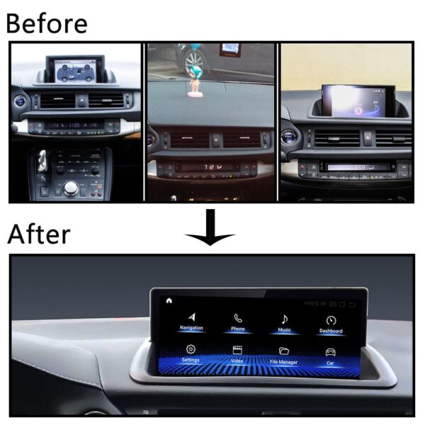 DRIKSWVE Android 13 Wireless Carplay & Android Auto Screen with Snapdragon 665 8 Core Multimídia Automotiva Car Stereo Blu-Ray for Lexus CT 2012-2020 Year - Image 7