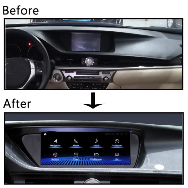DRIKSWVE Android 13 Wireless Carplay & Android Auto Screen with Snapdragon 665 8 Core Multimídia Automotiva Car Stereo Blu-Ray for Lexus ES 2013-2020 Year - Image 7