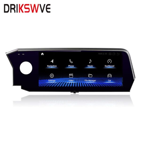 DRIKSWVE Android 13 Wireless Carplay & Android Auto Screen with Snapdragon 665 8 Core Multimídia Automotiva Car Stereo Blu-Ray for Lexus ES 2013-2020 Year