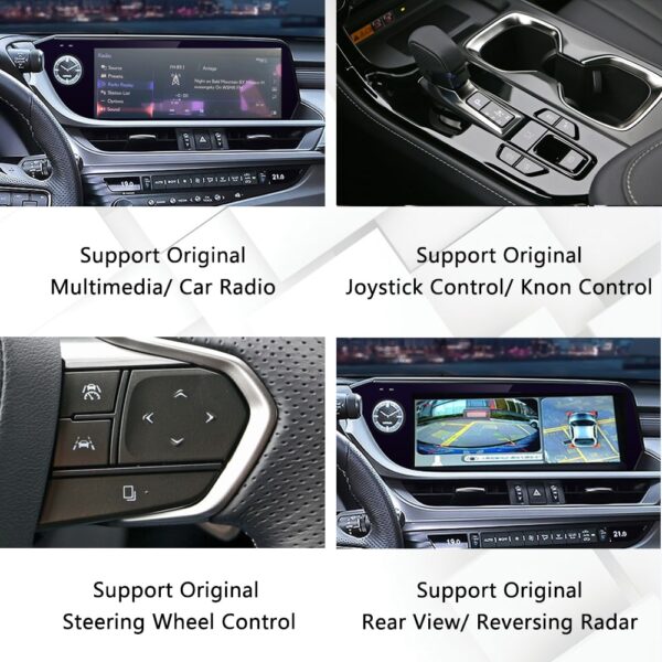 DRIKSWVE Android 13 Wireless Carplay & Android Auto Screen with Snapdragon 665 8 Core Multimídia Automotiva Car Stereo Blu-Ray for Lexus ES 2013-2020 Year - Image 5