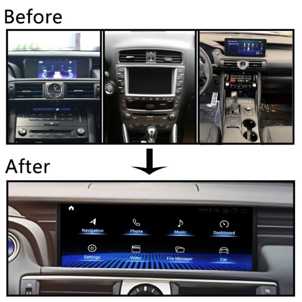 DRIKSWVE Android 13 Wireless Carplay & Android Auto Screen with Snapdragon 665 8 Core Multimídia Automotiva Car Stereo Blu-Ray for Lexus IS 2013-2017 Year - Image 7