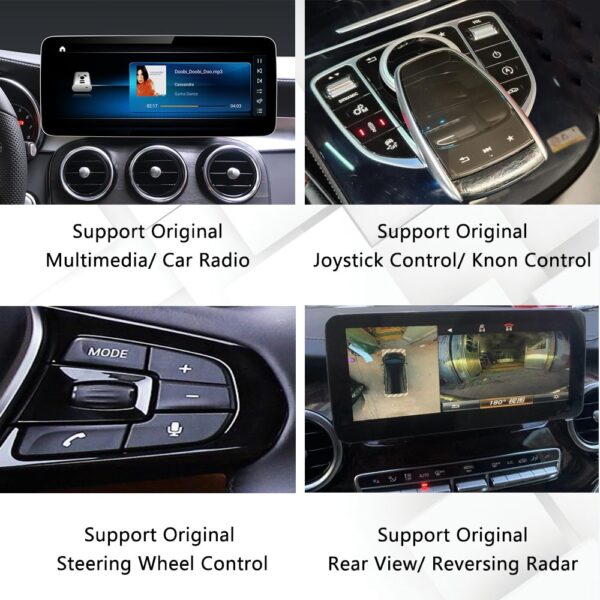 DRIKSWVE Android 13 R172 Android Auto Carplay Screen with Qualcomm Snapdragon 665 8 Core for Mercedes Benz SLK/ SLC/ SL Class R172 NTG 4.5 2011-2015 - Image 4