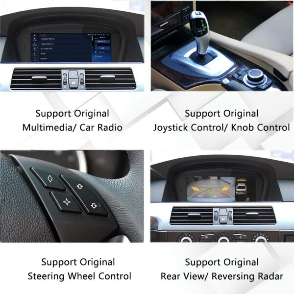 DRIKSWVE Android 13 Wireless Carplay & Android Auto Screen with Snapdragon 665 8 Core Multimídia Automotiva Car Stereo for 3 Series 5 Series E60 E63 E64 E90 E91 E92 E93 F10 F11 OEM without Monitor CCC CIC NBT EVO 2004-2017 Year - Image 5