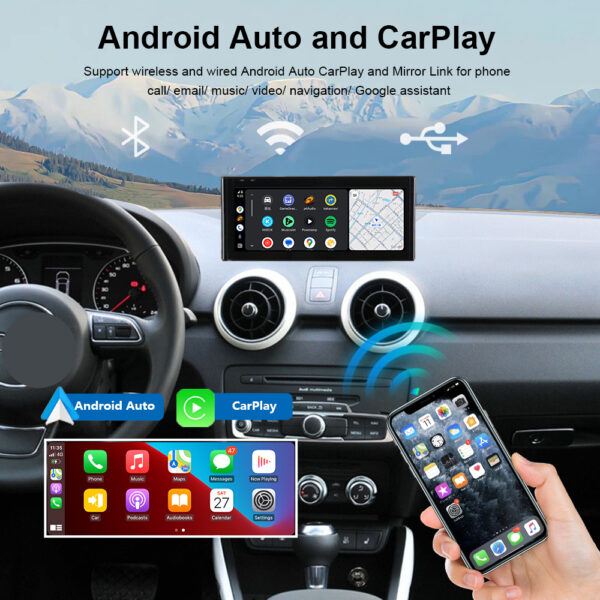 DRIKSWVE Android 13 Wireless Carplay & Android Auto Screen with Snapdragon 665 8 Core Multimídia Automotiva Car Stereo for Audi A1 MMI 3G 2012-2018 Year - Image 2