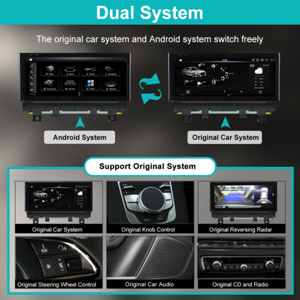 DRIKSWVE Android 13 Audi A3 Android Auto Carplay Screen with Qualcomm Snapdragon 665 8 Core for Audi A3 MMI 3G 2014-2020 Year - Image 4