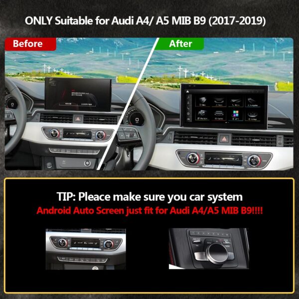 DRIKSWVE ANdroid 13 Wireless Carplay & Android Auto Screen with Snapdragon 665 8 Core Multimídia Automotiva Car Stereo for Audi A4L A5 2009-2020 Year - Image 6