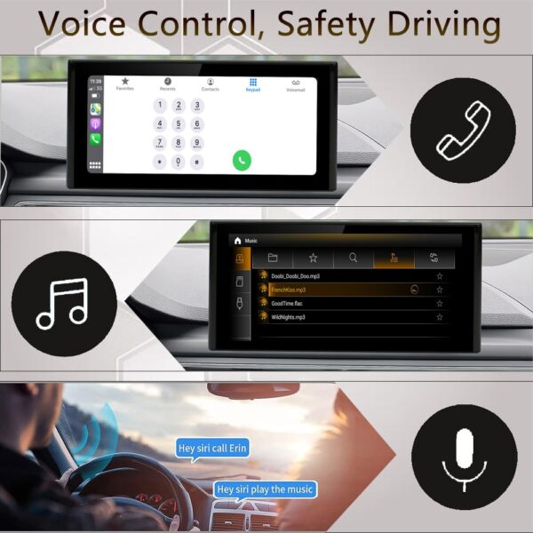 DRIKSWVE  Android 13 Wireless Carplay & Android Auto Screen with Snapdragon 665 8 Core Multimídia Automotiva Car Stereo for Audi A6L MIB B9 2012-2018 Year - Image 4