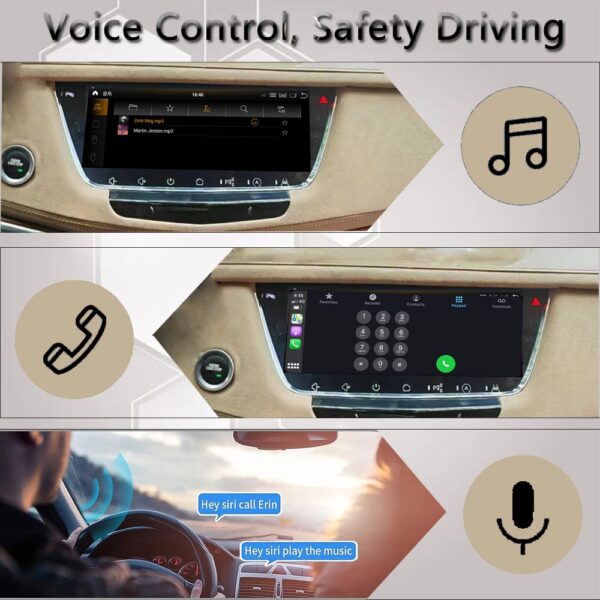 DRIKSWVE Android Auto Screen with Snapdragon 665 1920*720HD 10.25-inch Anti-glare Monitor for Cadillac XT5 Cue3.0/ Cue3.6 2016-2023 Year - Image 4